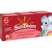 Sunbeam Strawberry Yoghurt Coated Sultanas 30g x 6 pack