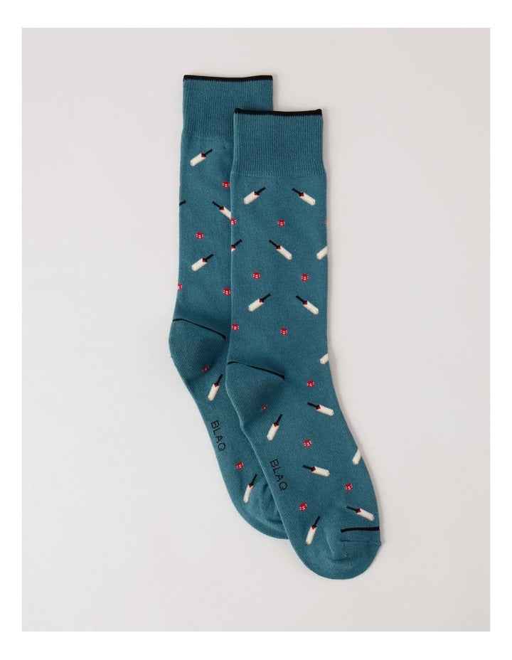 Cricket Socks in Soft Teal