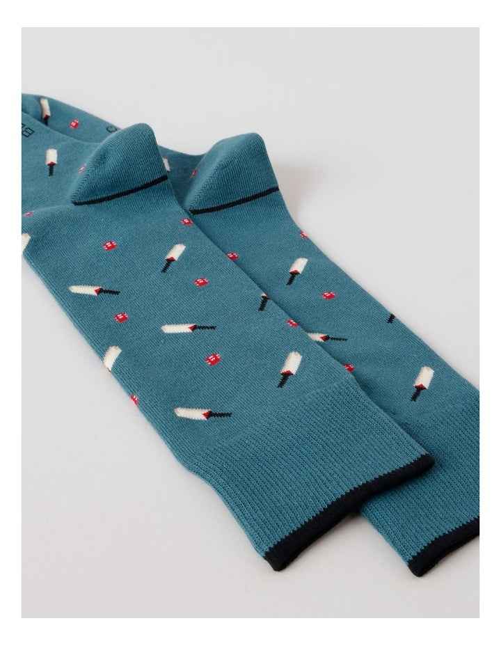 Cricket Socks in Soft Teal