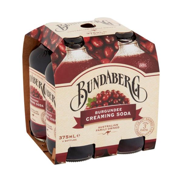 BUNDABERG BREWED DRINK 4X375ML:BURGUNDEE:.:1.5 LITRE