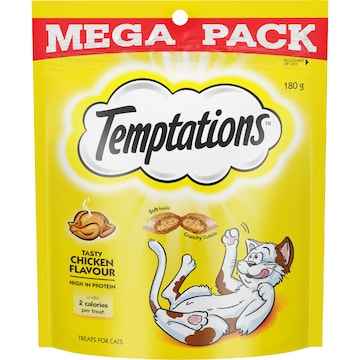 Temptations Cat Treats Tasty Chicken Flavour 180g