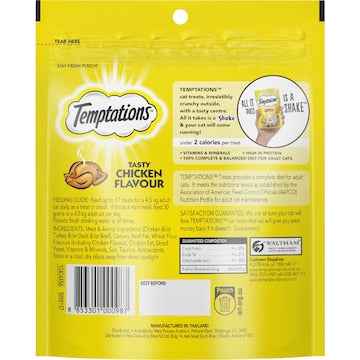 Temptations Cat Treats Tasty Chicken Flavour 180g