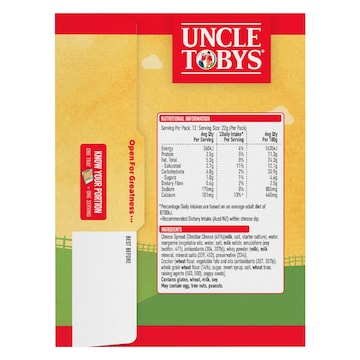Uncle Tobys Le Snak Cheddar Cheese Dip & Crackers 12 pack