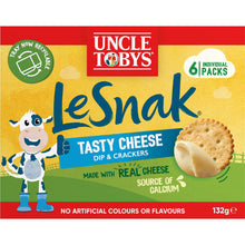 Uncle Tobys Le Snak Tasty Cheese Dip & Crackers 6 Pack