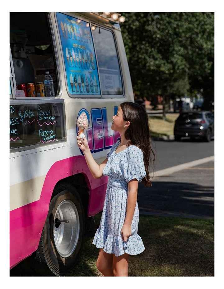 Maude Mini Dress (8 - 16 Years) in Print