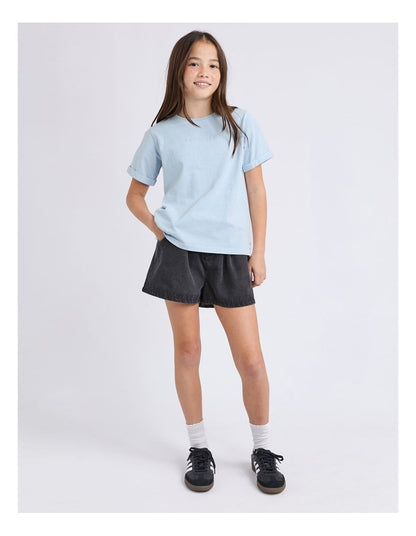 Washed Tee (8 - 16 Years) in Light Blue