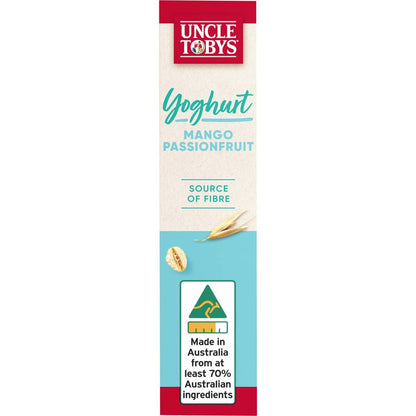Uncle Tobys Muesli Bars Yoghurt & Mango & Passionfruit 6 Pack