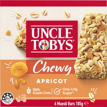 Uncle Tobys Muesli Bars Chewy Apricot 6 Pack