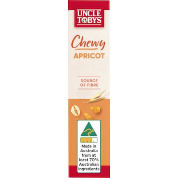 Uncle Tobys Muesli Bars Chewy Apricot 6 pack