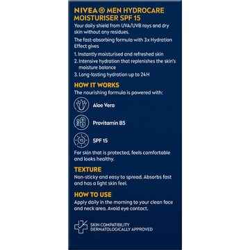 Nivea Men Hydrocare Replenishing Moisturiser With SPF 15 75mL