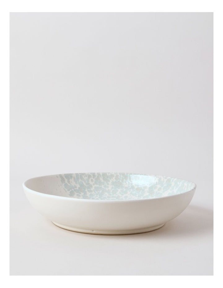 Hinterland Serving Bowl in White/Blue