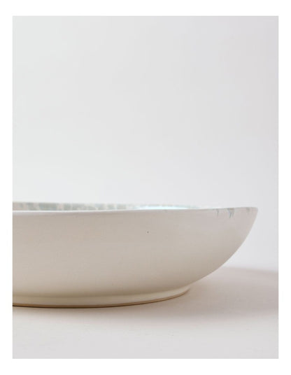 Hinterland Serving Bowl in White/Blue