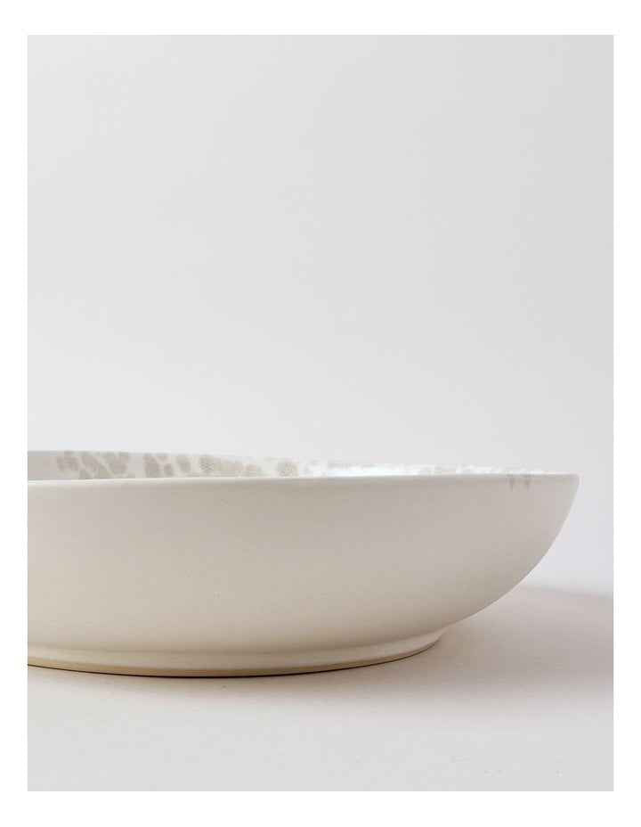 Hinterland Serving Bowl in White/Taupe