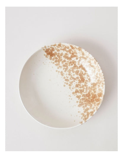 Hinterland Serving Bowl in White/Earth