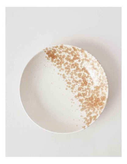 Hinterland Serving Bowl in White/Earth