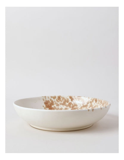 Hinterland Serving Bowl in White/Earth