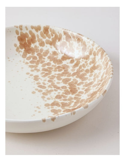 Hinterland Serving Bowl in White/Earth