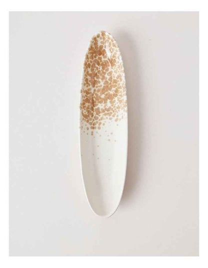 Hinterland Oval Bowl in White/Earth