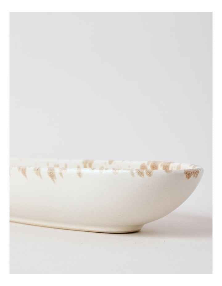 Hinterland Oval Bowl in White/Earth