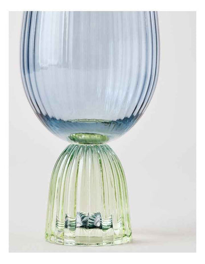 Pastel Brights Wine Glass Set of 2 in Blue/Green