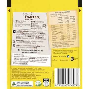 Old El Paso Fajita Spice Mix Mexican Style 40g