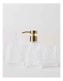 Swirl Glass Bathroom Accessories in Clear
