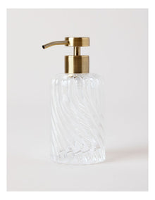 Swirl Glass Bathroom Accessories in Clear