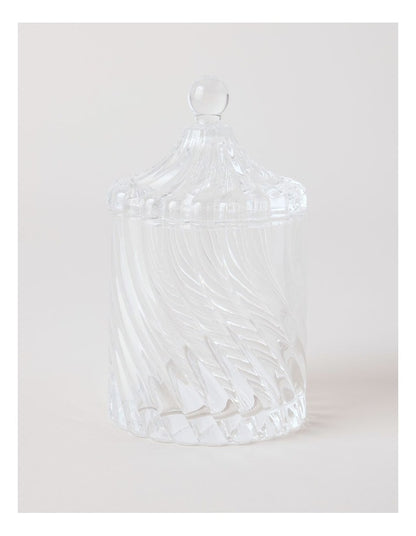 Swirl Glass Bathroom Accessories in Clear