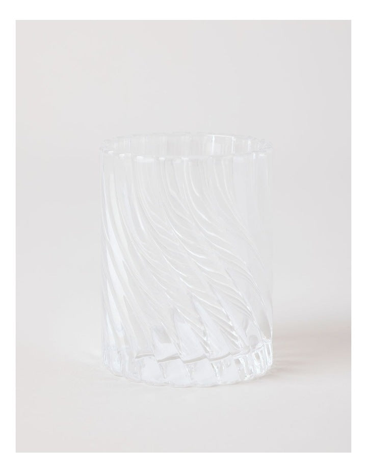 Swirl Glass Bathroom Accessories in Clear
