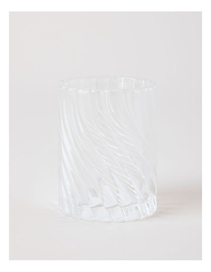 Swirl Glass Bathroom Accessories in Clear