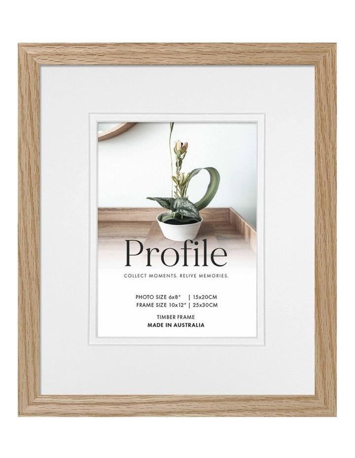 Australian Made Timber Photo Frame 10x12"/6x8" in Natural Oak