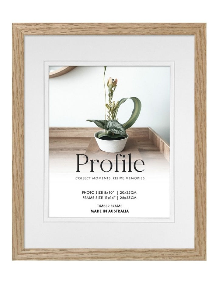 Australian Made Timber Photo Frame 11x14"/8x10" in Natural Oak