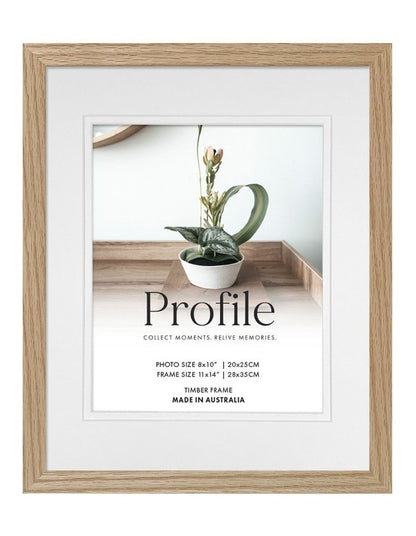 Australian Made Timber Photo Frame 11x14"/8x10" in Natural Oak