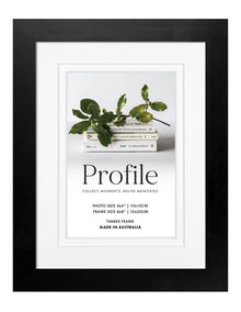 Australian Made Timber Photo Frame 6x8"/4x6" in Black