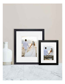 Australian Made Timber Photo Frame 6x8"/4x6" in Black