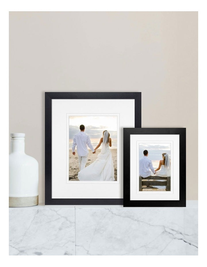Australian Made Timber Photo Frame 6x8"/4x6" in Black