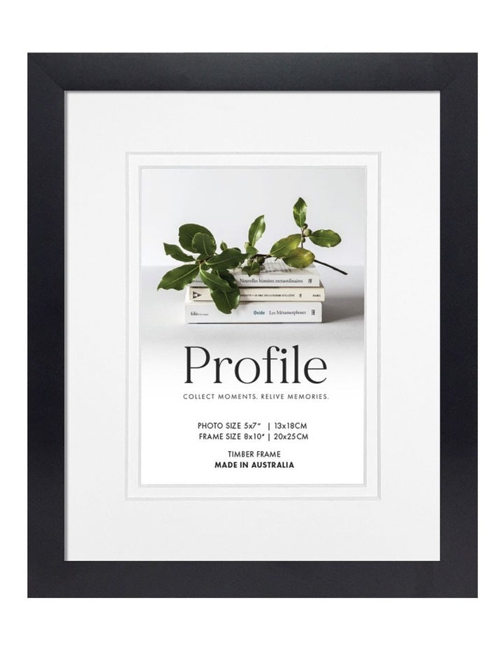 Australian Made Timber Photo Frame 8x10"/5x7" in Black