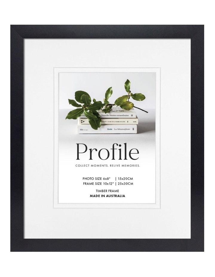 Australian Made Timber Photo Frame 10x12"/6x8" in Black