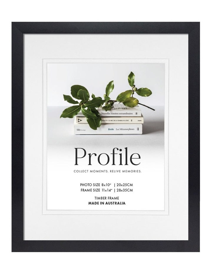 Australian Made Timber Photo Frame 11x14"/8x10" in Black