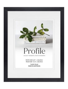 Australian Made Timber Photo Frame 11x14"/8x10" in Black