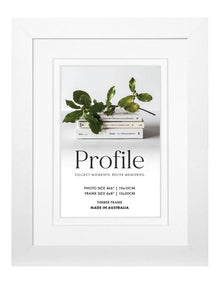 Australian Made Timber Photo Frame 6x8"/4x6" in White