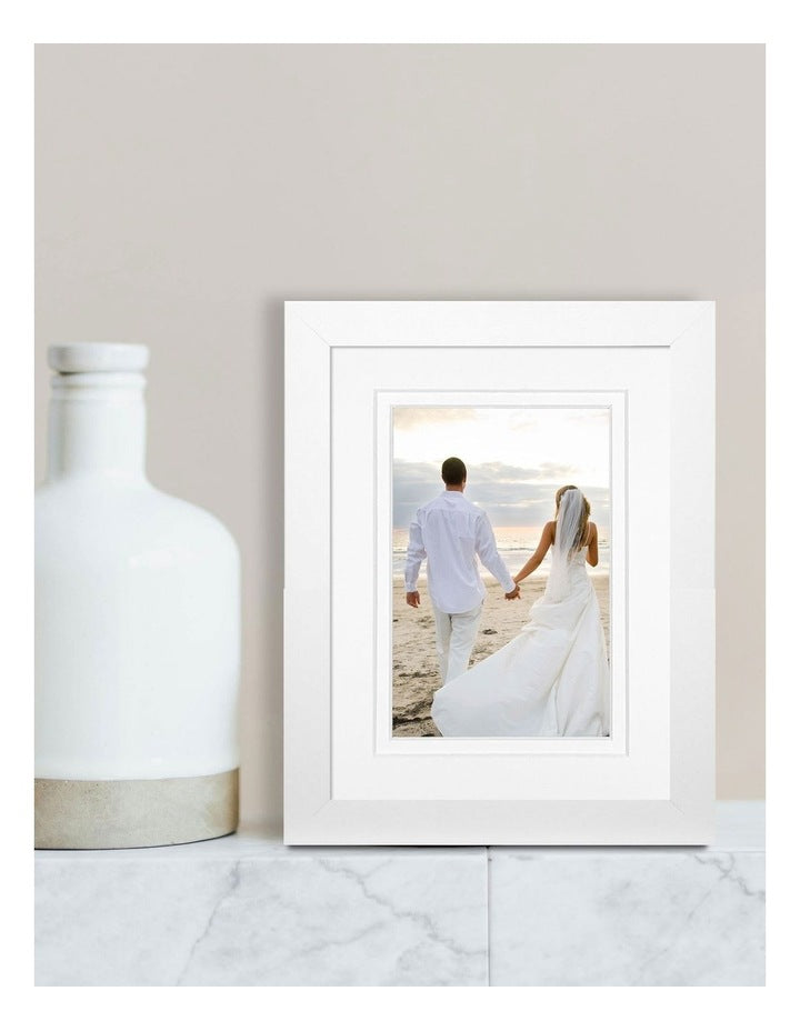 Australian Made Timber Photo Frame 6x8"/4x6" in White