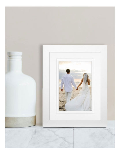 Australian Made Timber Photo Frame 6x8"/4x6" in White