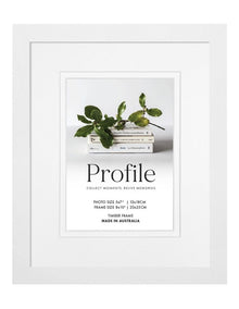 Australian Made Timber Photo Frame 8x10"/5x7" in White