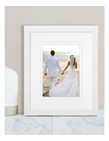 Australian Made Timber Photo Frame 8x10"/5x7" in White