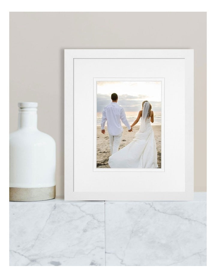 Australian Made Timber Photo Frame 10x12"/6x8" in White
