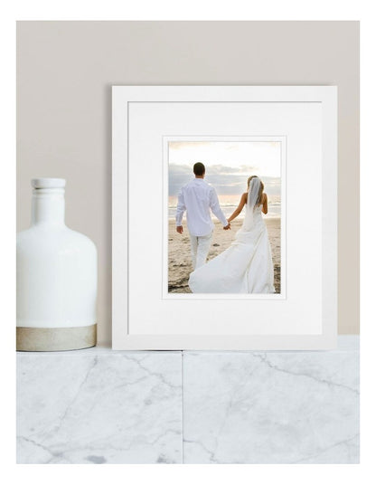 Australian Made Timber Photo Frame 10x12"/6x8" in White