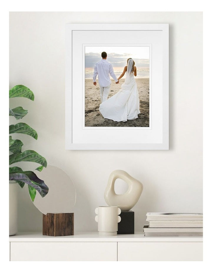 Australian Made Timber Photo Frame 11x14"/8x10" in White