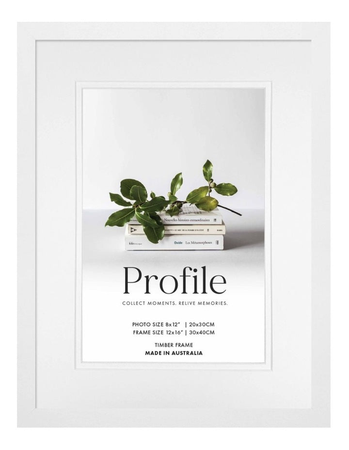 Australian Made Timber Photo Frame 12x16"/8x12" in White