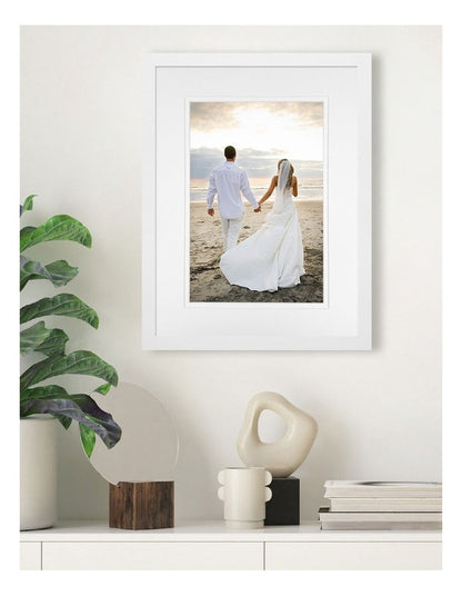 Australian Made Timber Photo Frame 12x16"/8x12" in White
